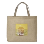 Alpine Laminated Jute/Burlap Tote Bag