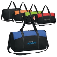 Simple 600D polyester duffle. Dual handles and a shoulder strap... from ASI...