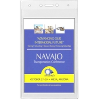 4 1/4" x 8" Toledo 0.03 thick clear vinyl pit pass... from ASI 62660...