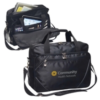 Briefcase made of 420 jacquard including a webbing strap. Comes... from ASI...