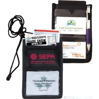 8 Function Tradeshow Badge Holder, Neck Wallet & Travel Pack
