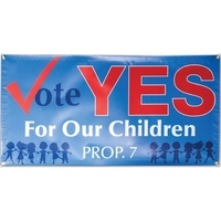 Indoors or outdoors, this sturdy, hard-working banner catches attention.......
