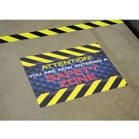 Weather resistant and repositionable full color floor decal.... from ASI...