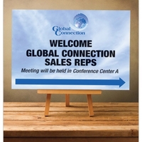 Full color foam board/signature board sign. 3/16" thick white foam board.......