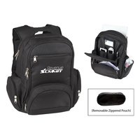 High quality laptop backpack with two large zippered compartments.... from...