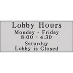 Engraved Plastic Sign 12" Wide