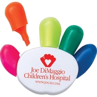 Hand shaped highlighter with 5 different ink colors.... from ASI 62660...