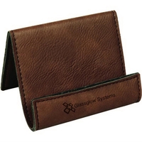 3.5" x 2.5" x 0.125" leatherette business card and cellphone holder.... from...