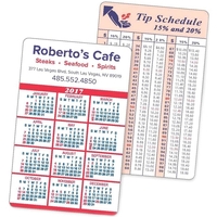 Calendar and Information Panel Wallet Card