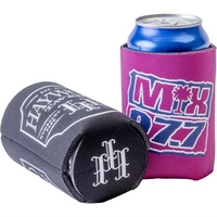 FoamZone USA Made Collapsible Can Cooler with Bottom Imprint