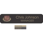 Custom Size Executive Oxidized Brass Badge Logo