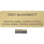 Custom Size Oxidized Brass Executive Name Badge