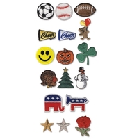 Stock Embroidered Stickers