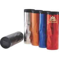 15 oz. stainless steel travel tumbler with double wall construction and......