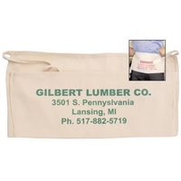 Popular waist apron made of natural heavy 10 oz. duck cotton.... from ASI...