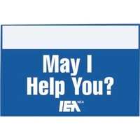 USA Made Rectangle Paper Badge Ribbon Full Color - Medium