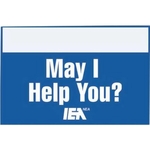 USA Made Rectangle Paper Badge Ribbon Full Color - Medium