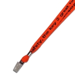 3/8" 1 Bulldog Knit-In Lanyard