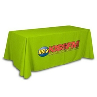 Full color imprinted tablecloth that fits standard 6' table.... from ASI...