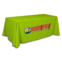 Full color imprinted tablecloth that fits standard 8' table.... from ASI...