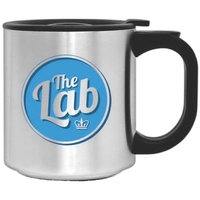 12 oz. stainless steel coffee mug with double wall construction... from ASI...