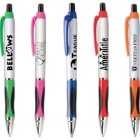 Sprite ballpoint pen features several hot colors with black and chrome......