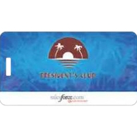 Medium screen printed writable .050" thick tags with loop strap in... from...