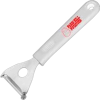 Potato peeler with white handle.... from ASI 93130 Utica Cutlery Co/Kutmaster...