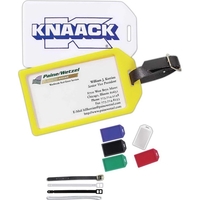 Rigid molded, extra durable luggage tag with clear insert.... from ASI 35500...