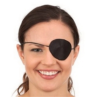 Silk Pirate Eye Patch on Display Card. Blank. Packed... from ASI 63090...