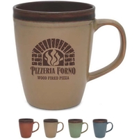 14 oz. reactive glaze mug with a rustic design.... from ASI 71920 Moderne...