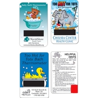 Bath thermometer card, 2 1/8" x 3 3/8" x .020".... from ASI 78100 ZZ DROPPED...