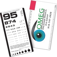 Pocket eye chart with pupil gauge.... from ASI 78100 ZZ DROPPED - Pilgrim...