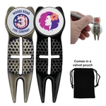 Crosshairs Golf Divot Tool Ball Marker
