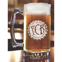 25 oz. tankard that's made of glass.... from ASI 71920 Moderne Glass Company...