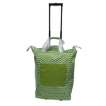 Chevron Printed Rolling Tote