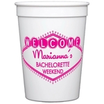 White & Natural Stadium Cups