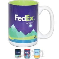 15 Oz. Two Tone Coffee Mug