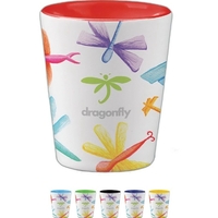 2 Oz. Two Tone Ceramic Shot Glass... from ASI 52475 Xpres LLC