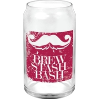 16 Oz. Clear Glass Can