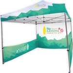 Half Tent Wall Panels with Bar- 10'