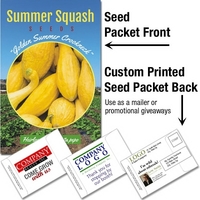 Summer Squash Seeds - Mailable Packet - Custom Printed