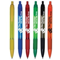 Retractable ballpoint pen has a tungsten carbide ballpoint, wide body.......