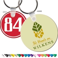 Key tag - small round - spot color. Flexible; 17 product... from ASI 80210...