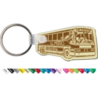 Key tag - bus - spot color. Flexible; 17 product colors;... from ASI 80210...