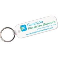 Key tag - rectangle w/rc - full color. Flexible. Durable, digital... from ASI...