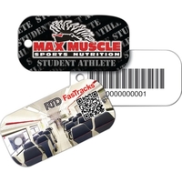 Key tag - large rectangle - full color. Brilliant digital four... from ASI...