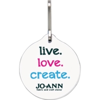 Bag & Luggage Tag (Zipper Pull) - Large Round - Full Color