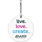 Bag & Luggage Tag (Zipper Pull) - Large Round - Full Color