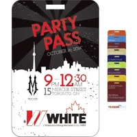 Laminated Card Stock Badge - Rectangle - Full Color